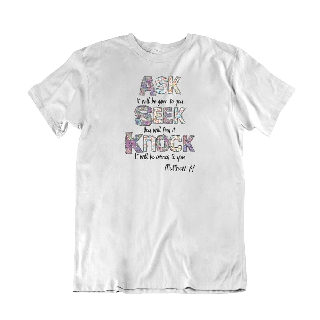 Ask-Seek-Knock Shirt - Image 7